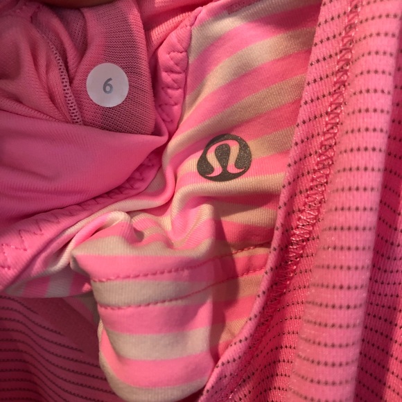Lululemon Run Back On Track Pink Shell Stripe Tank - Picture 15 of 16